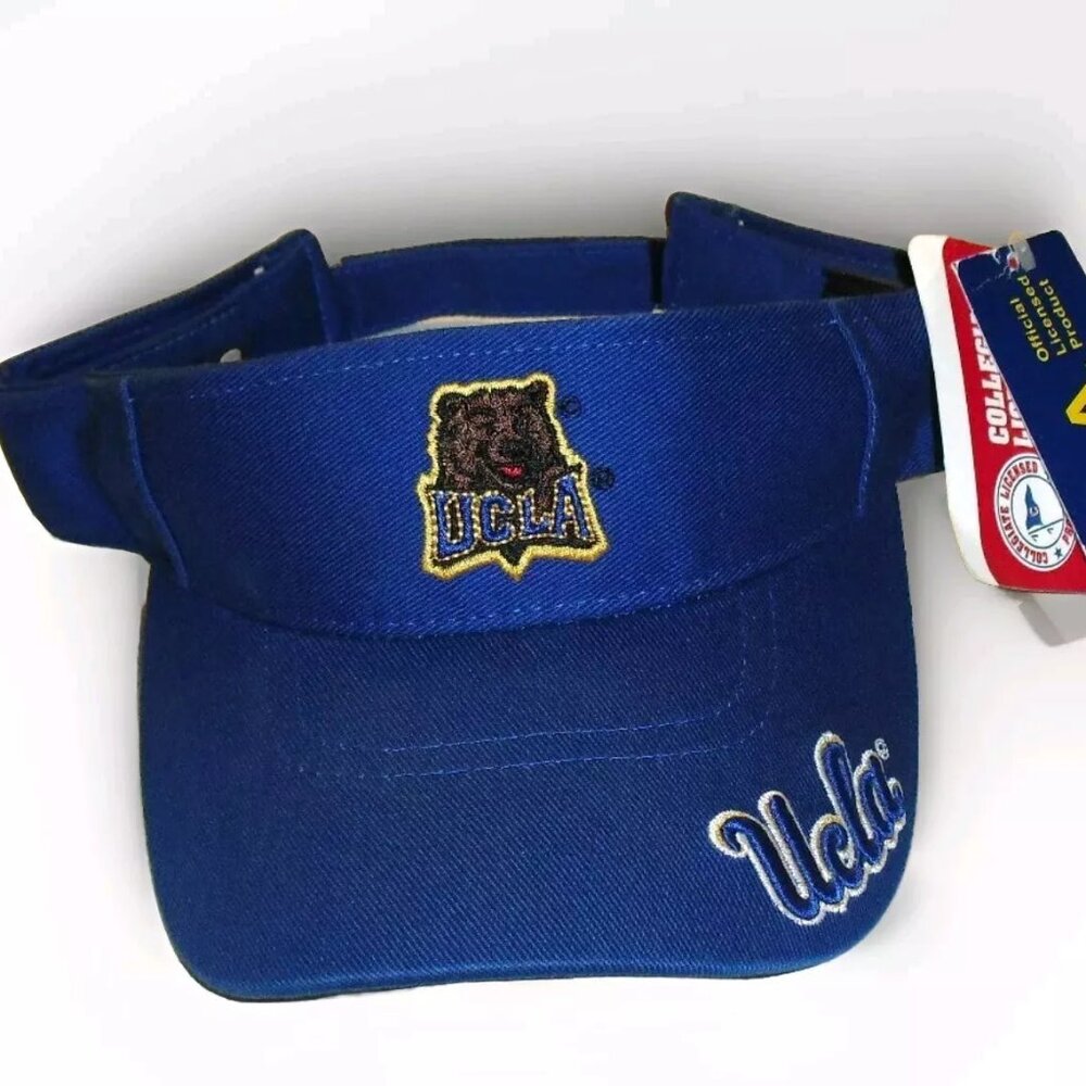 Ucla Bruins Bear Logo Mens Blue Visor Cap Hat Ncaa New Tags